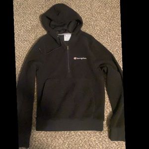 Black champion hoodie